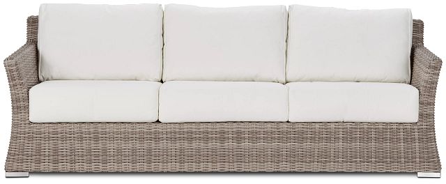Raleigh White Woven Sofa (2)