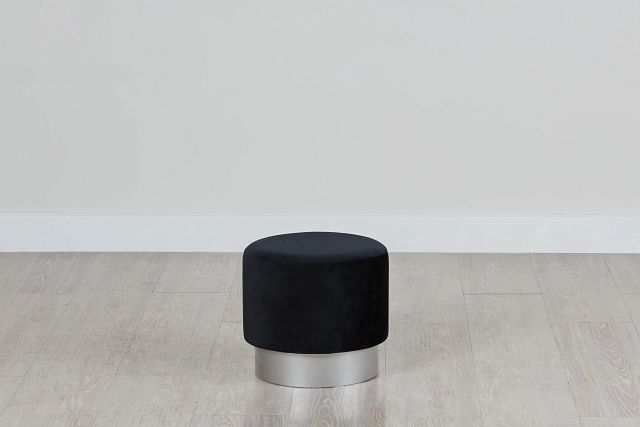 Asti Black Accent Stool