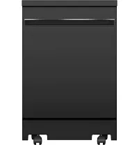 Ge 225 Series Black Portable Dishwasher