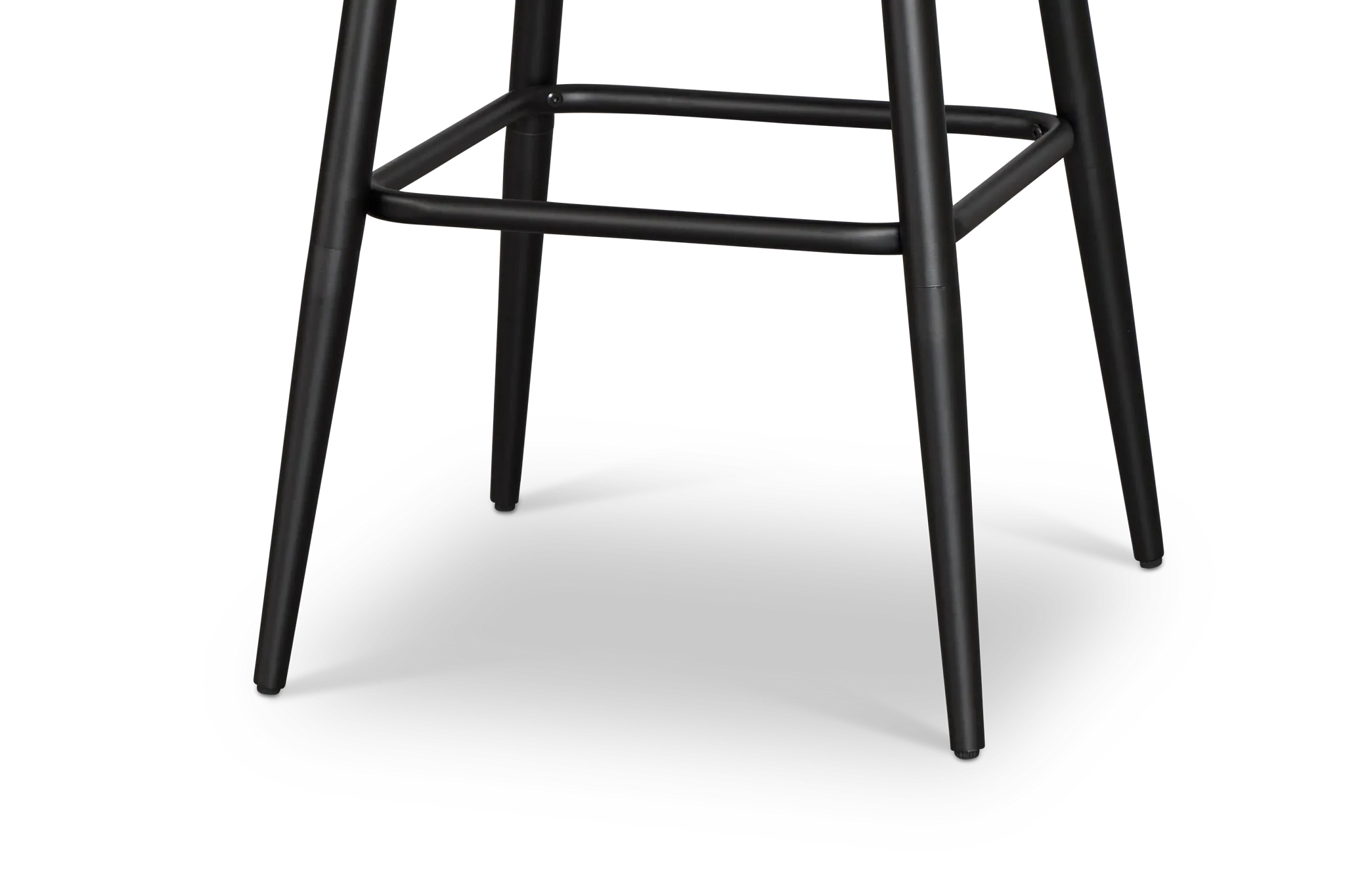 Osaka Black Fabric Adjustable Upholstered Swivel Barstool