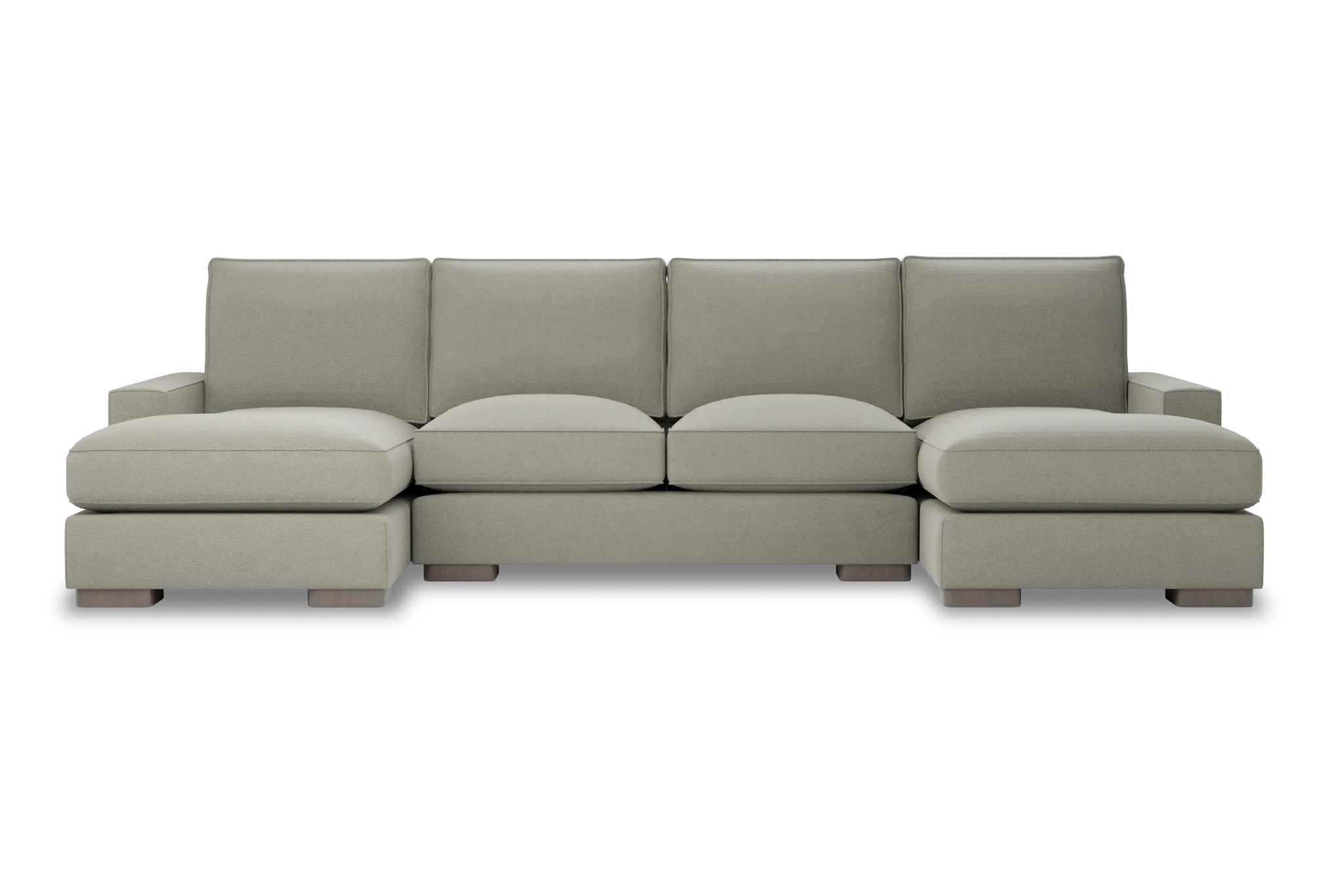 Edgewater Elite Gray Double Chaise Sectional