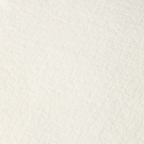 WHITE Cruz White Fabric Ottoman