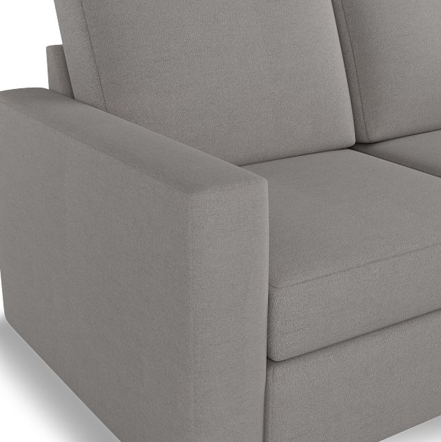 Citymod Light Gray Fabric 2-piece Modular Sofa