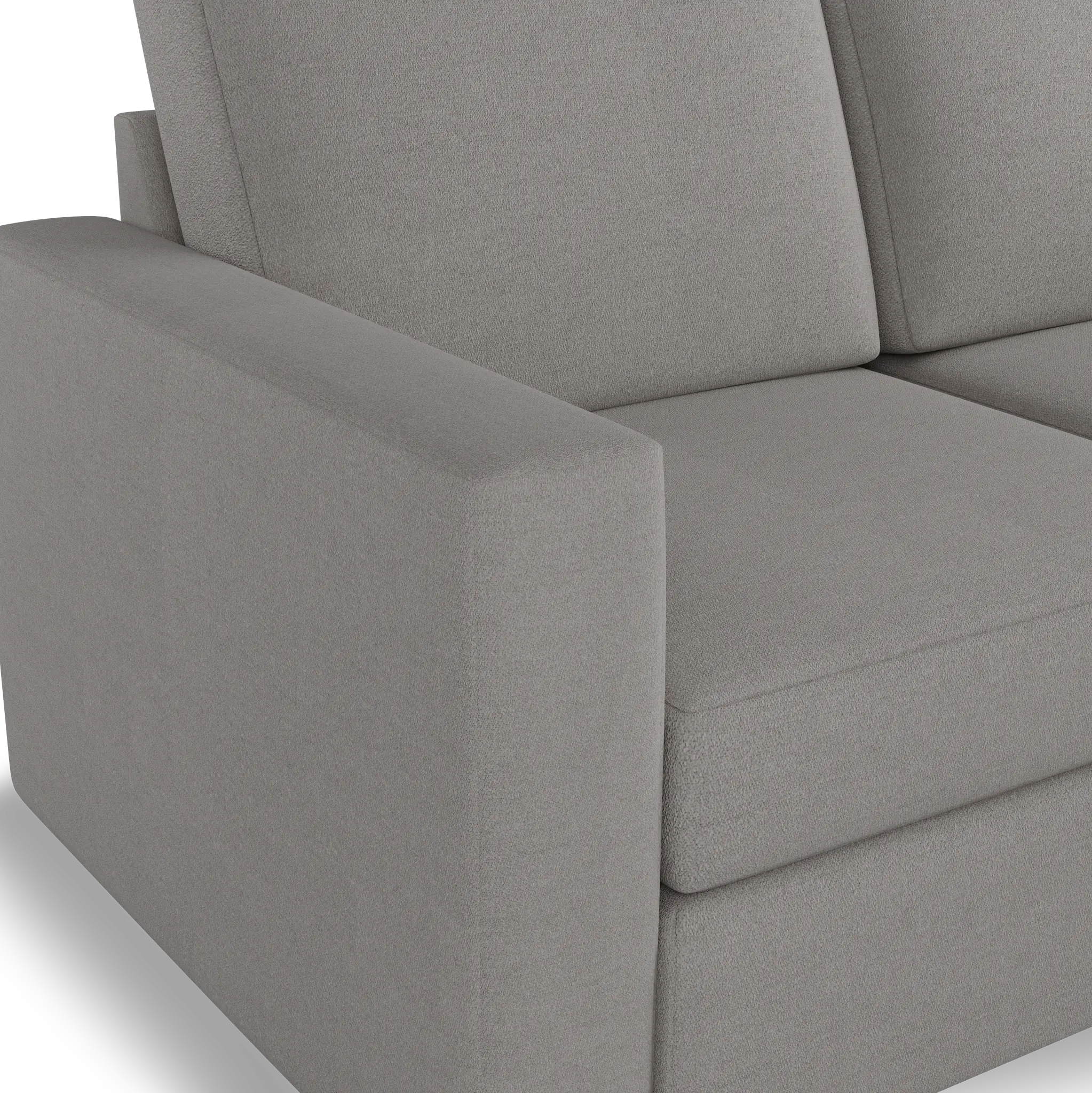 Citymod Light Gray Fabric 2-piece Modular Sofa Citymod Light Gray Fabric 2-piece Modular Sofa