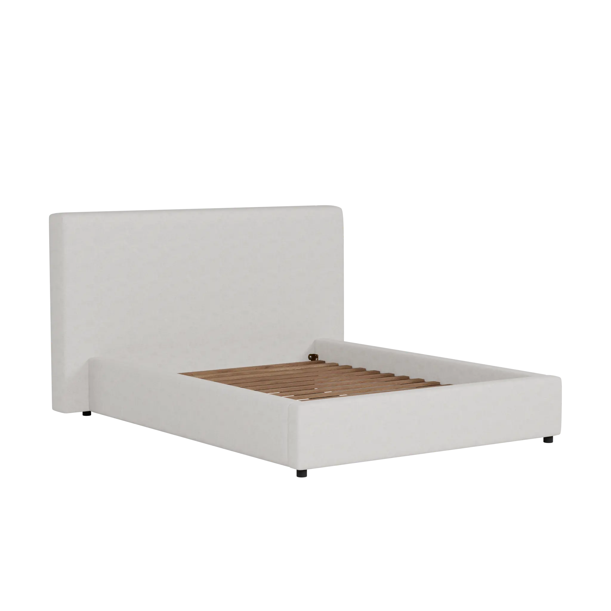 Grayton Linen Light Beige 44" Upholstered Platform Bed Grayton Linen Light Beige 44" Upholstered Platform Bed