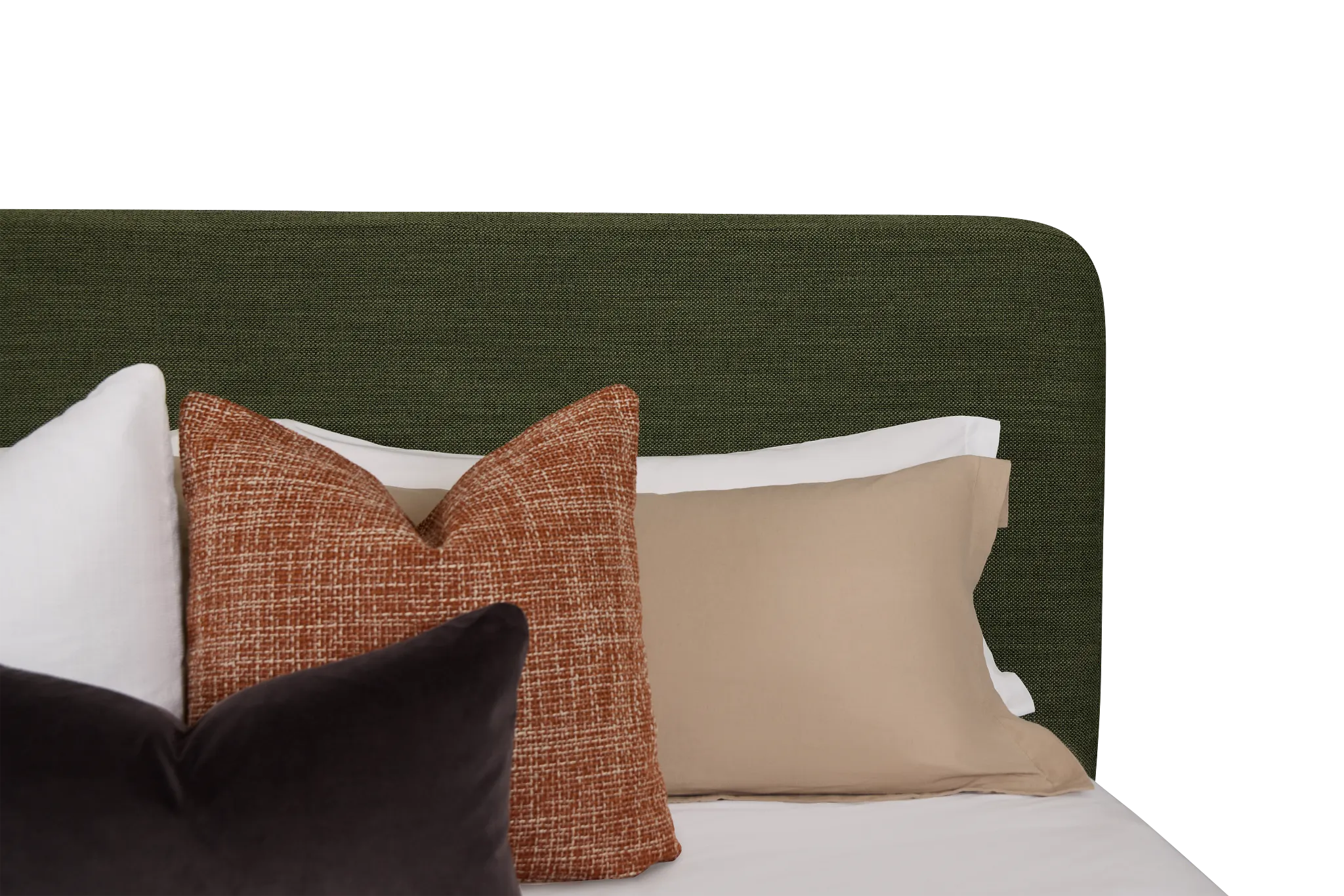 Williamsburg Green Upholstered Platform Bed