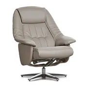 Jones Gray Micro Recliner & Ottoman