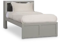 Charleston Gray Bookcase Bed