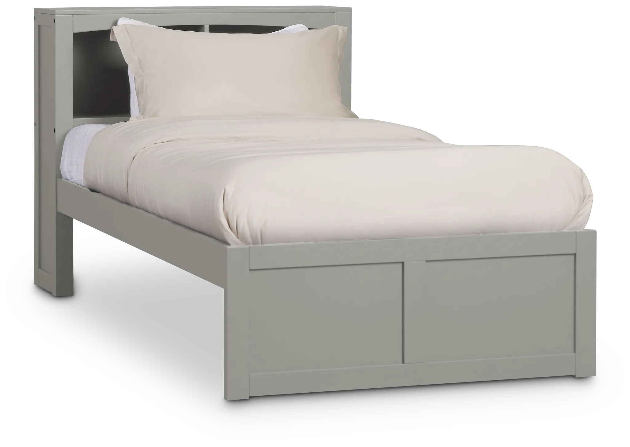 Charleston Gray Bookcase Bed