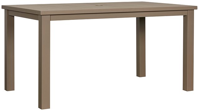 Raleigh Taupe 58" Rectangular Table