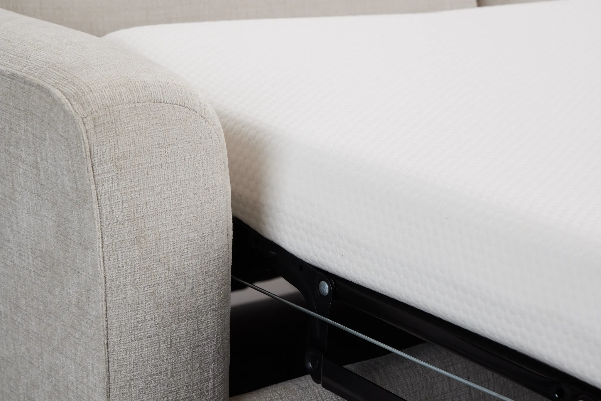 Maxie Light Beige Micro Memory Foam Sleeper