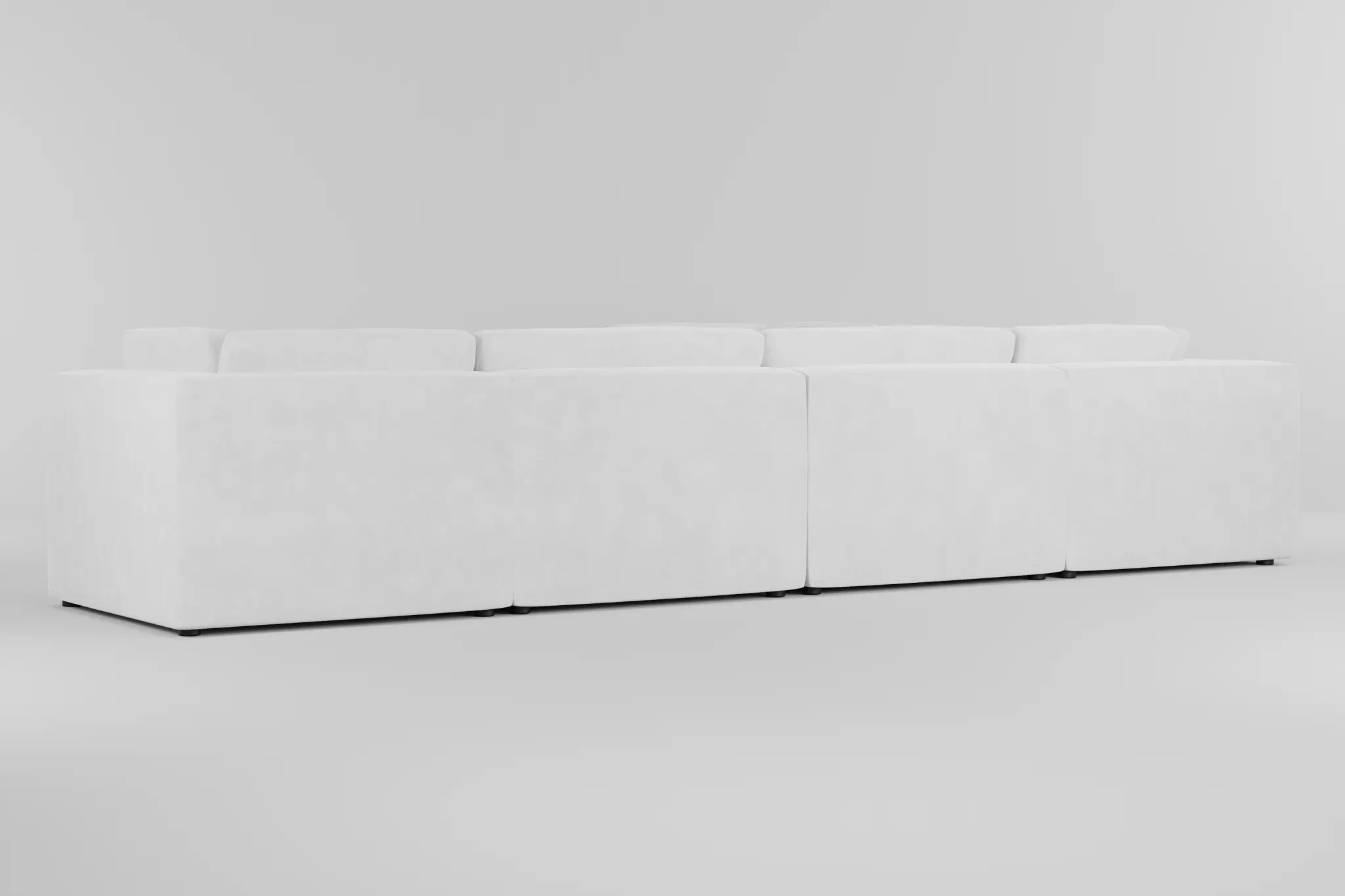 Destin Peyton White Fabric 6-piece Modular Sectional Destin Peyton White Fabric 6-piece Modular Sectional