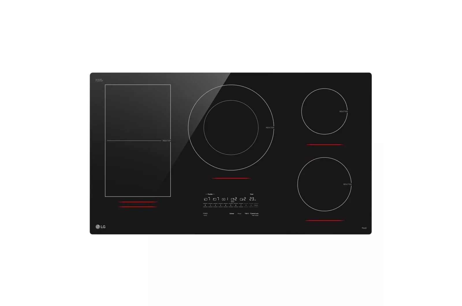 Lg 3617 Series Black 36" Induction Cook Top