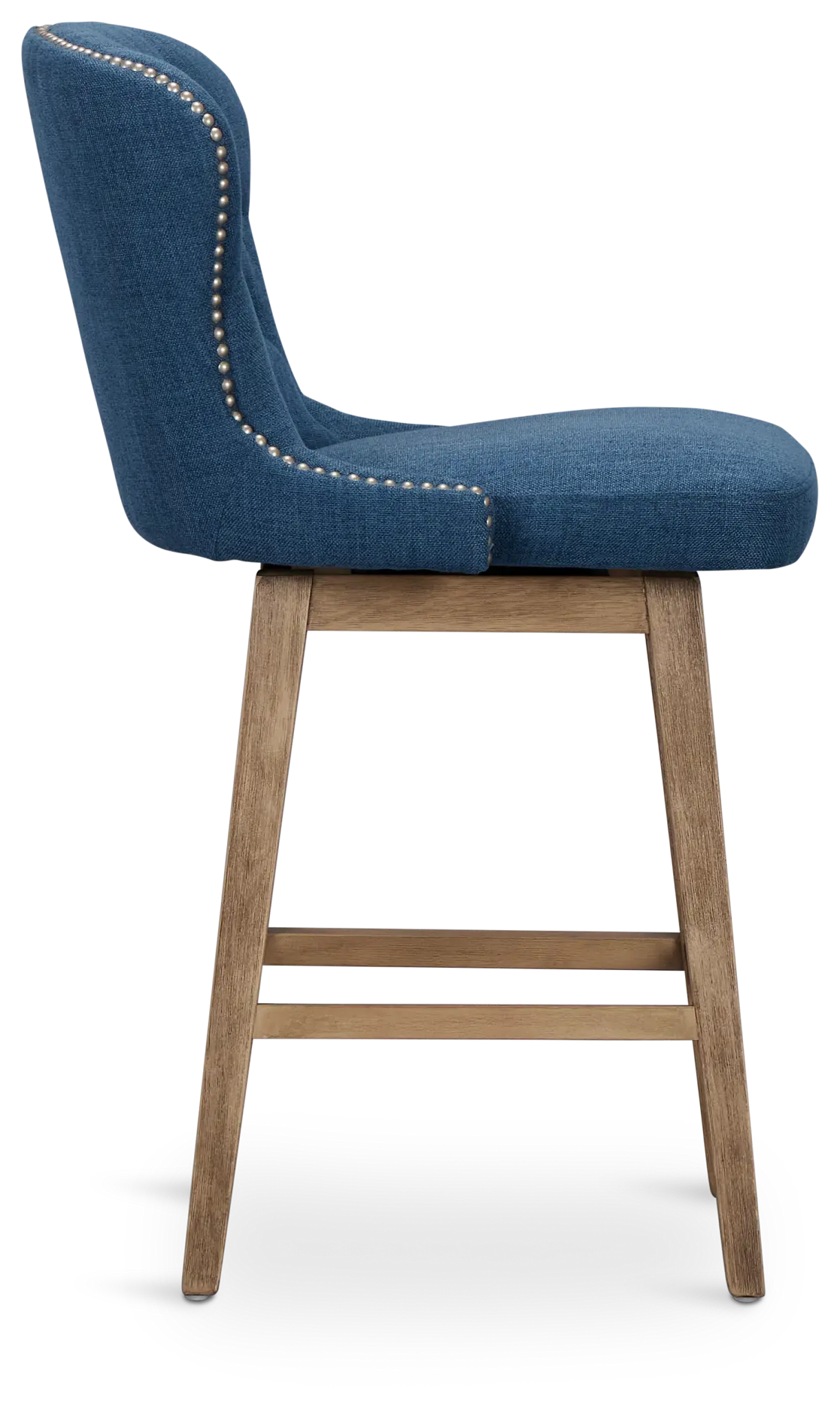 Seaside Blue Fabric 24" Swivel Barstool Seaside Blue Fabric 24" Swivel Barstool