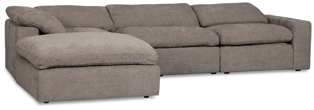 Drift Dark Gray Fabric Small Dual Power Left Bumper Sectional Drift Dark Gray Fabric Small Dual Power Left Bumper Sectional