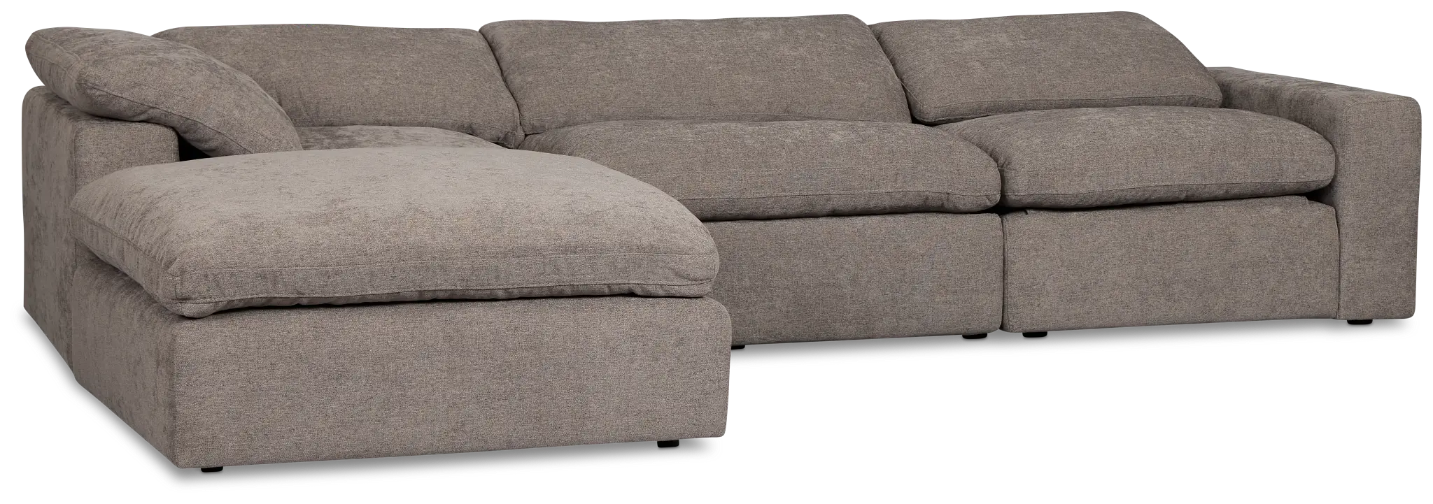 Drift Dark Gray Fabric Small Dual Power Left Bumper Sectional Drift Dark Gray Fabric Small Dual Power Left Bumper Sectional
