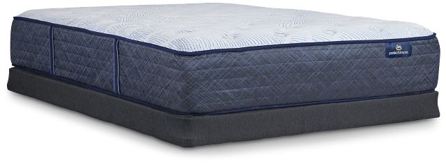 Serta Perfect Sleeper Blue Lagoon Nights Plush Low-profile Mattress Set