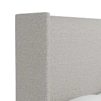 Captiva Gellar Gray 60" Upholstered Shelter Bed