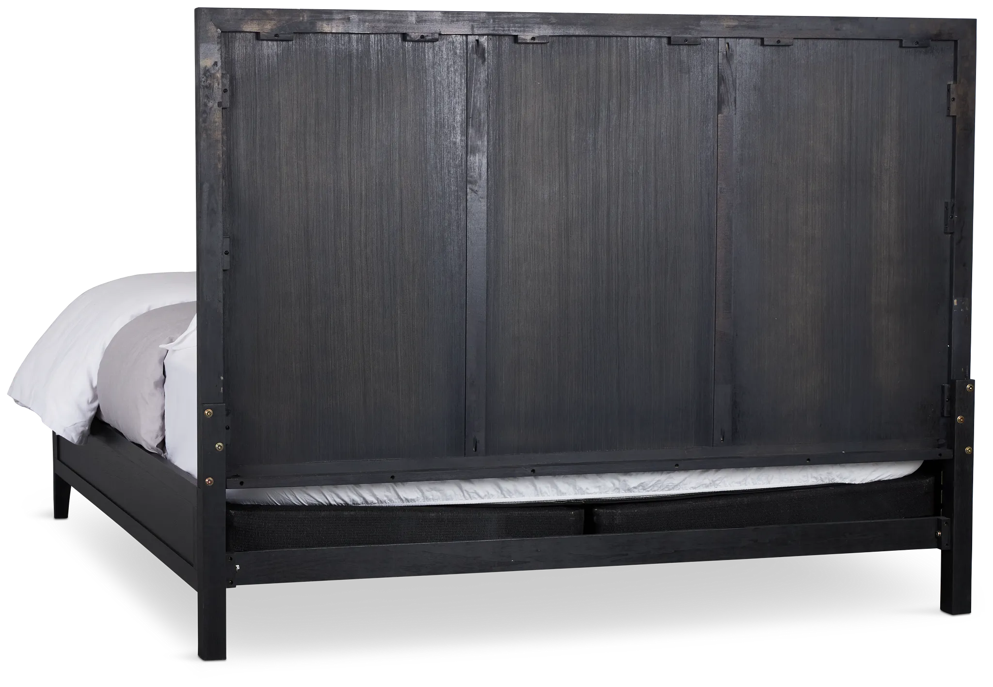 Alden Black Wood Platform Bed