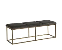 Allyn Dark Gray Upholstered Bench