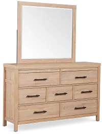 Layton Light Tone Dresser & Mirror