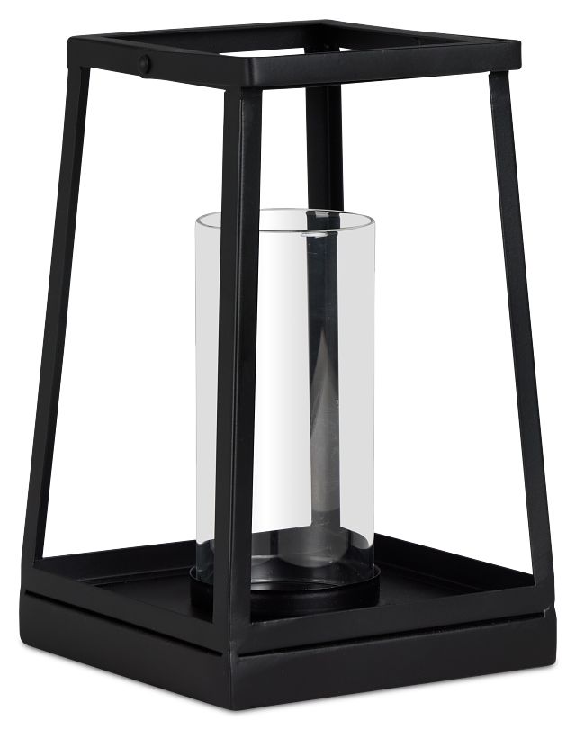 Gloria Black Medium Lantern