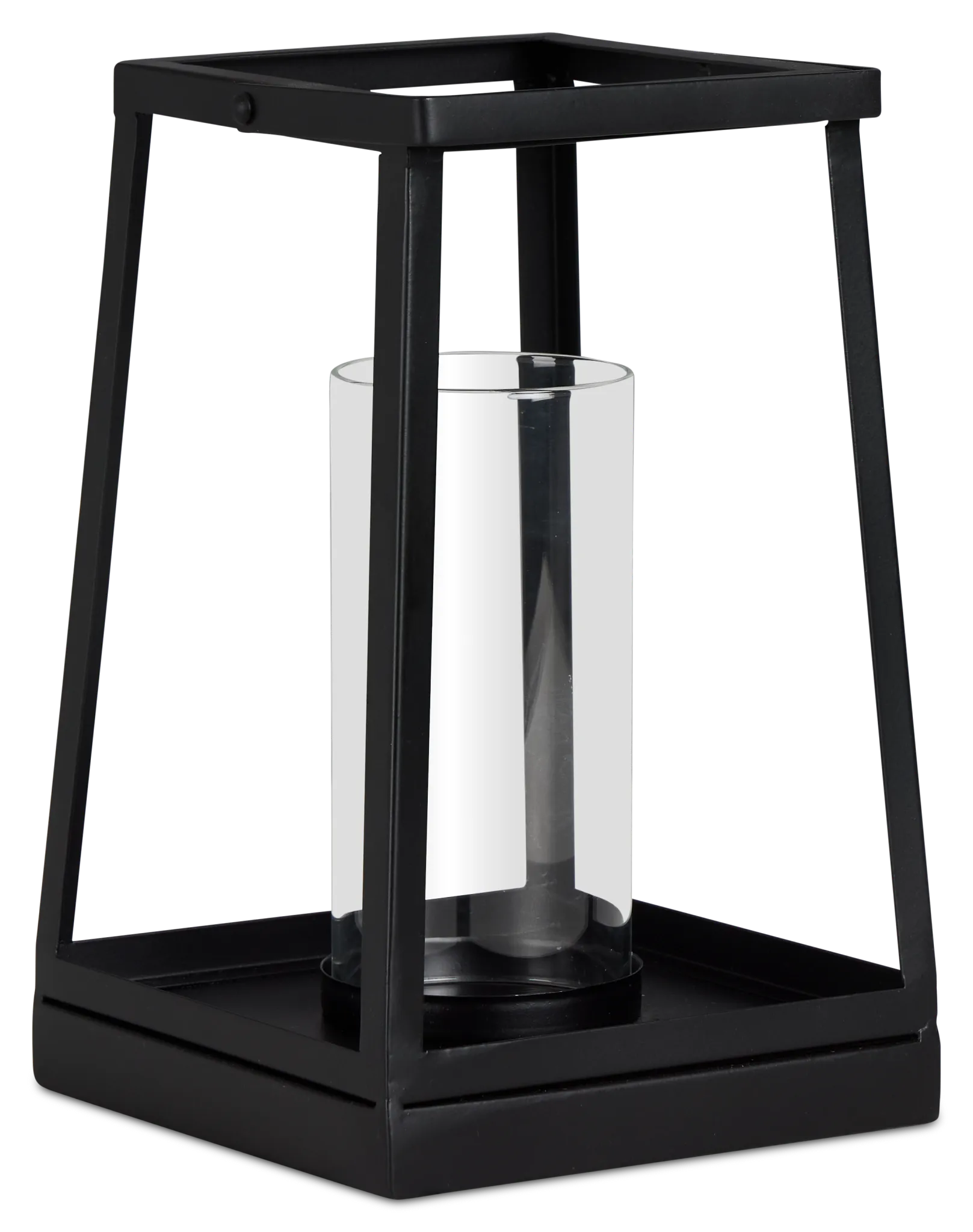 Gloria Black Medium Lantern