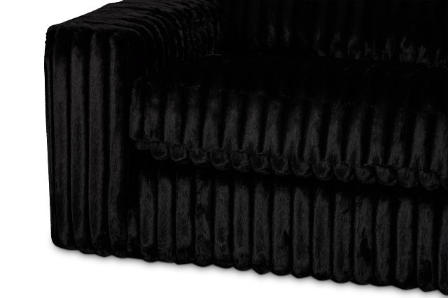 Teddy Black Fabric Oversized Chair