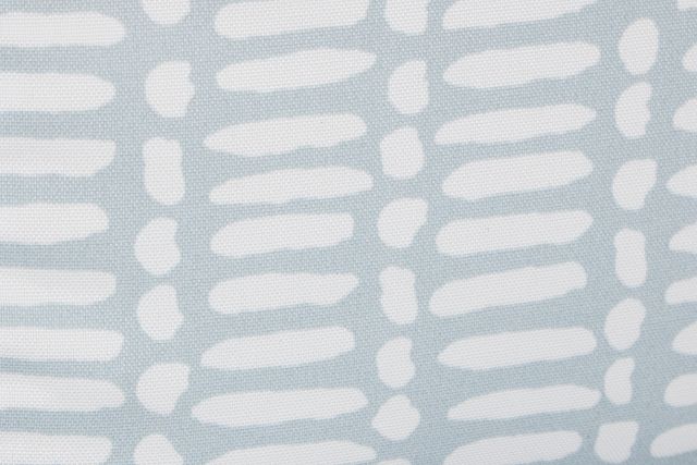 Deja Light Blue Fabric Accent Pouf