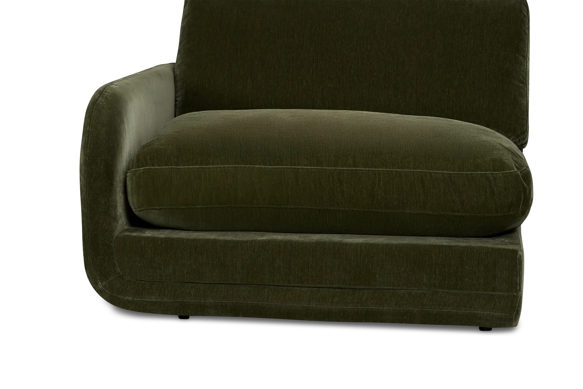 Jules Green Velvet Left Chair
