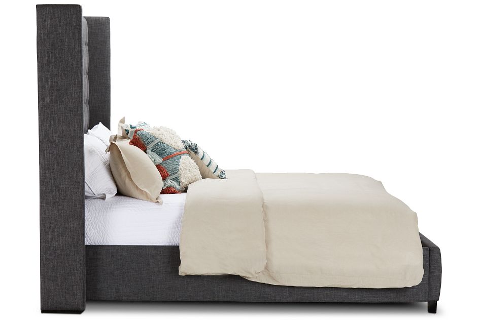 Chatham Dark Gray High Platform Bed