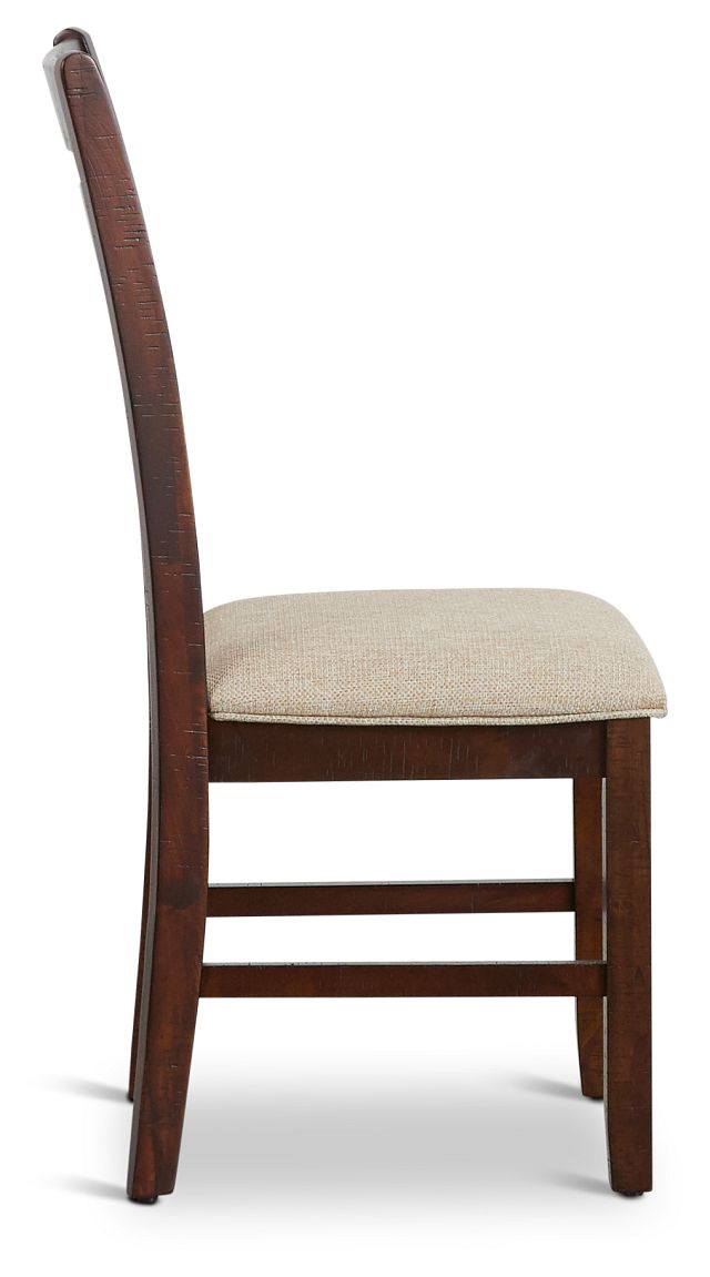Jax Dark Tone Wood Side Chair (2)