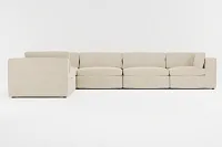 Destin Peyton Beige Fabric 6-piece Modular Sectional
