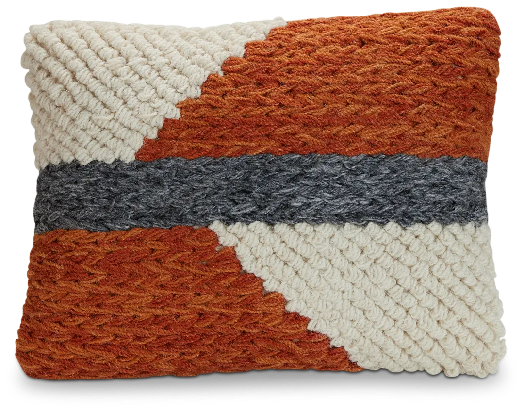 Melina Taupe Lumbar Accent Pillow