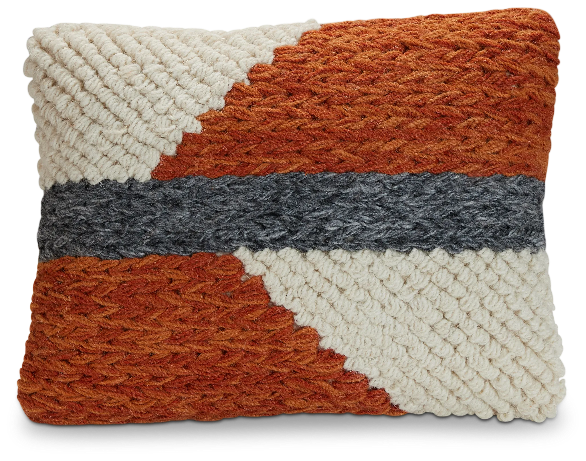 Melina Taupe Lumbar Accent Pillow