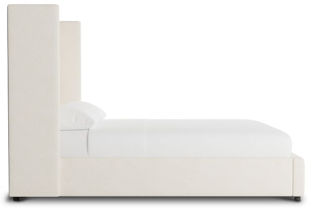 Captiva Gellar White 60" Upholstered Shelter Bed
