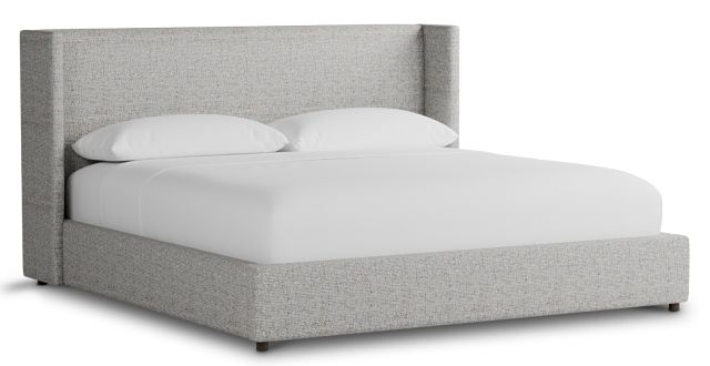 Captiva Natural Beauty Gray 48" Upholstered Shelter Bed