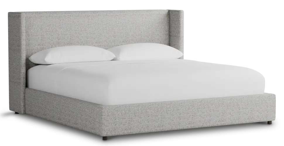 Captiva Natural Beauty Gray 48" Upholstered Shelter Bed Captiva Natural Beauty Gray 48" Upholstered Shelter Bed