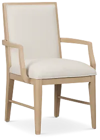 Castello Light Tone Upholstered Arm Chair