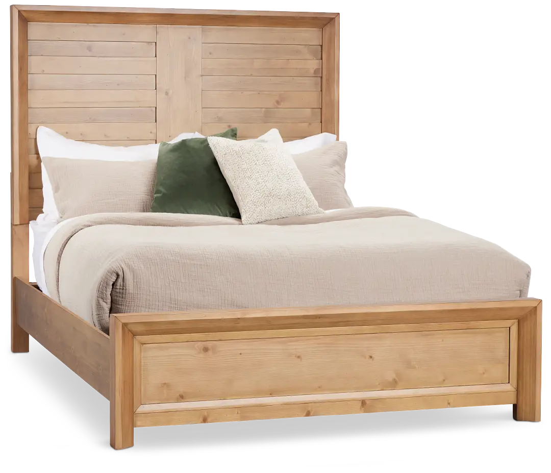 Vail Light Tone Panel Bed Vail Light Tone Panel Bed