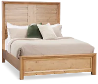 Vail Light Tone Panel Bed
