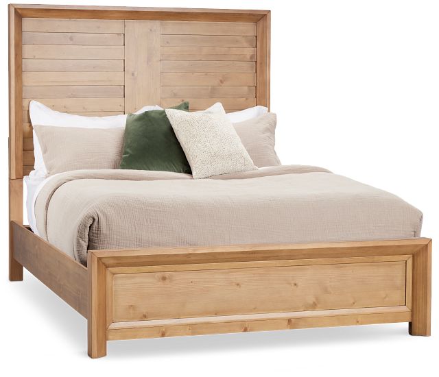 Vail Light Tone Panel Bed