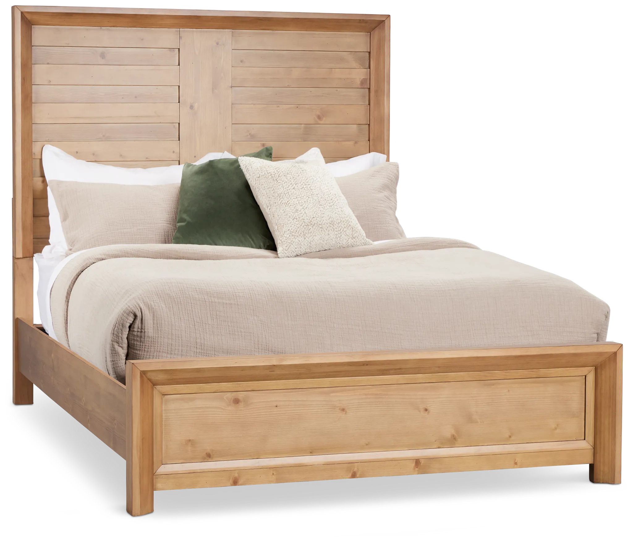 Vail Light Tone Panel Bed