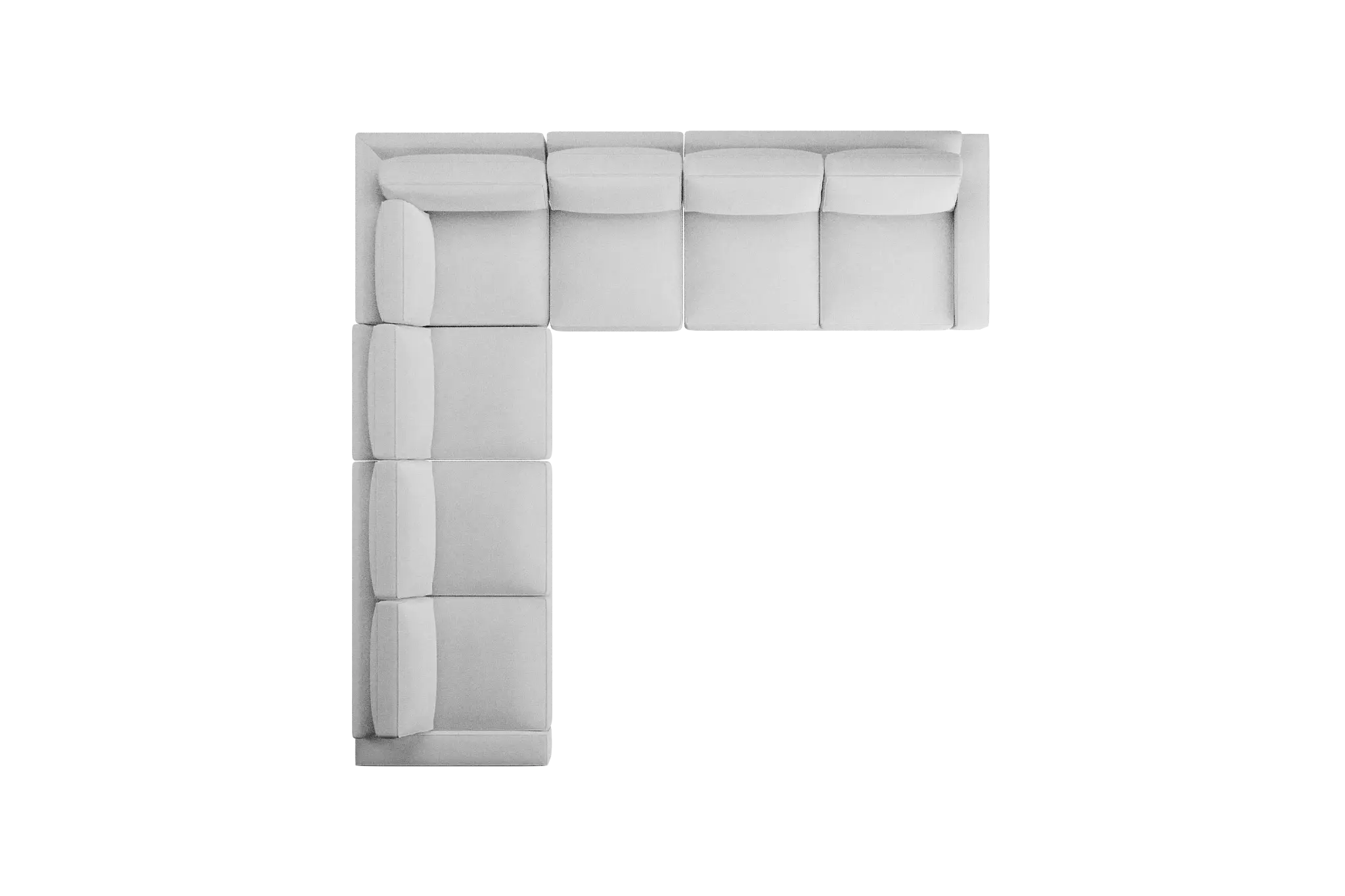 Edgewater Suave White Large Two-arm Sectional Edgewater Suave White Large Two-arm Sectional