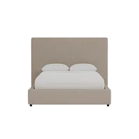 Grayton Elite Brown 54" Upholstered Platform Bed