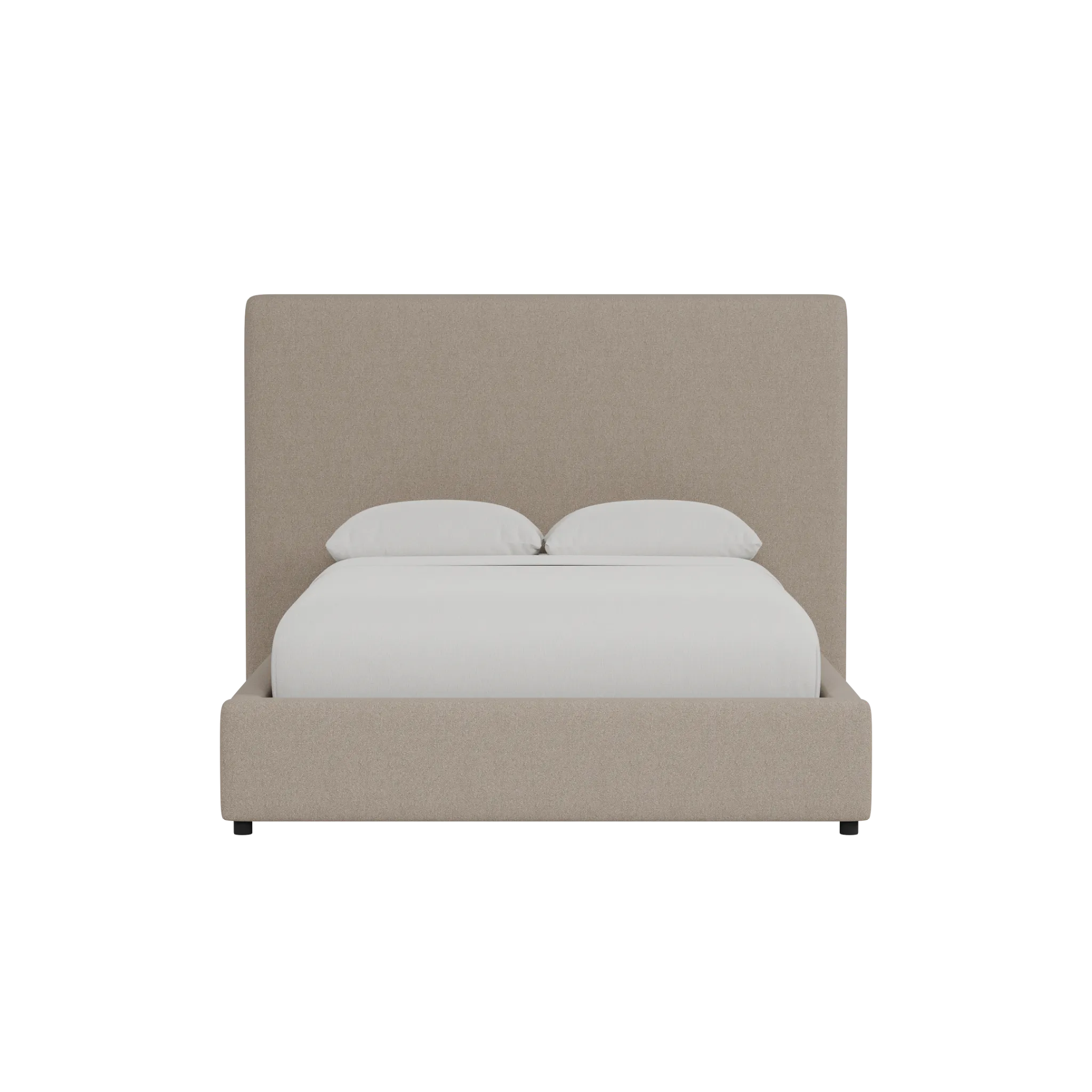 Grayton Elite Brown 54" Upholstered Platform Bed