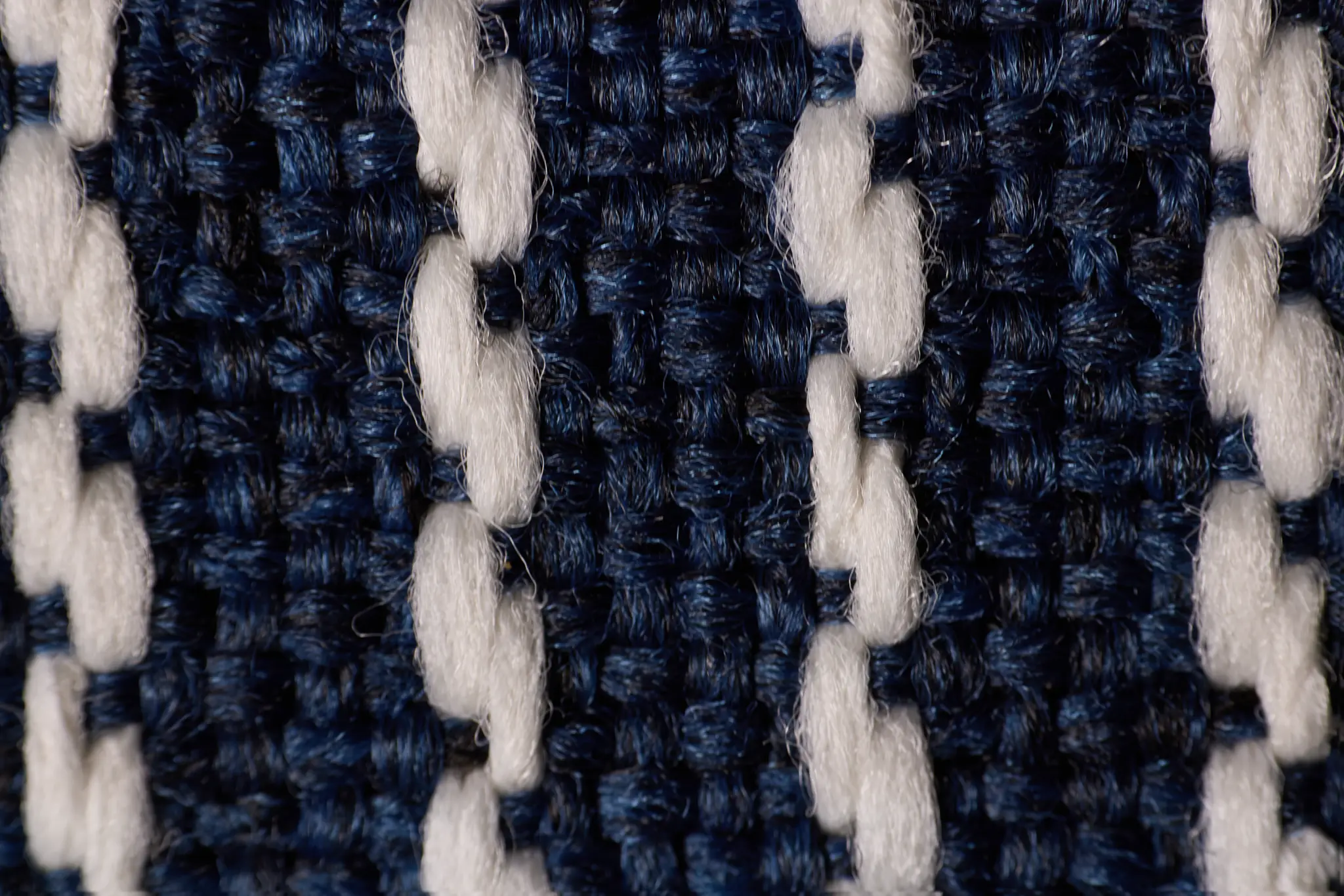 Lucy Navy Fabric Cocktail Ottoman Lucy Navy Fabric Cocktail Ottoman