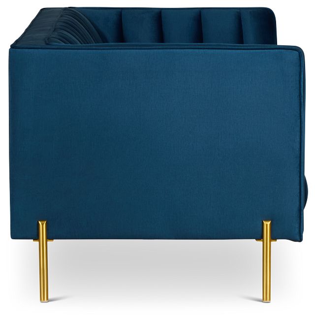 Bella Dark Blue Velvet Sofa