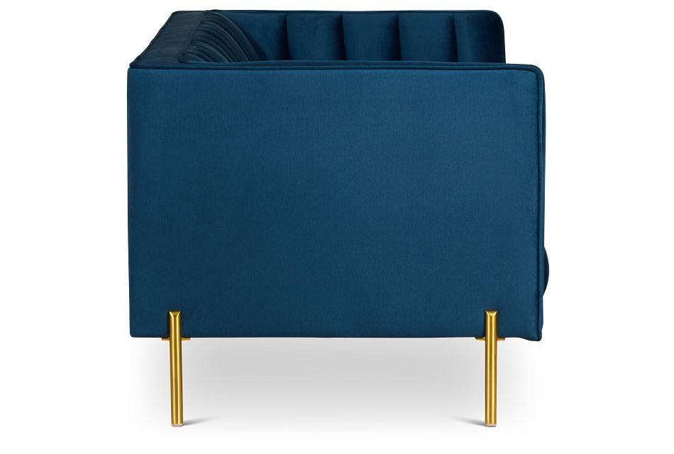 Bella Dark Blue Velvet Sofa Living Room Sofas City Furniture Black red white street iv lux 3dl sofa blue. bella dark blue velvet sofa