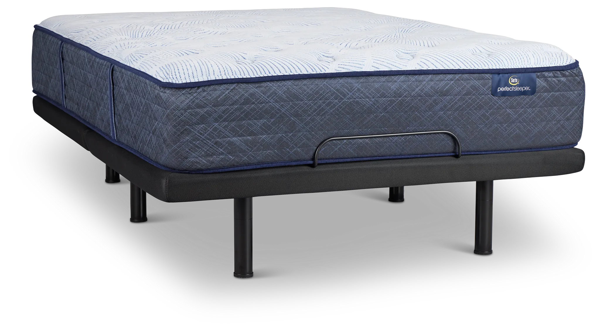 Serta Perfect Sleeper Blue Lagoon Nights Plush Deluxe Adjustable Mattress Set